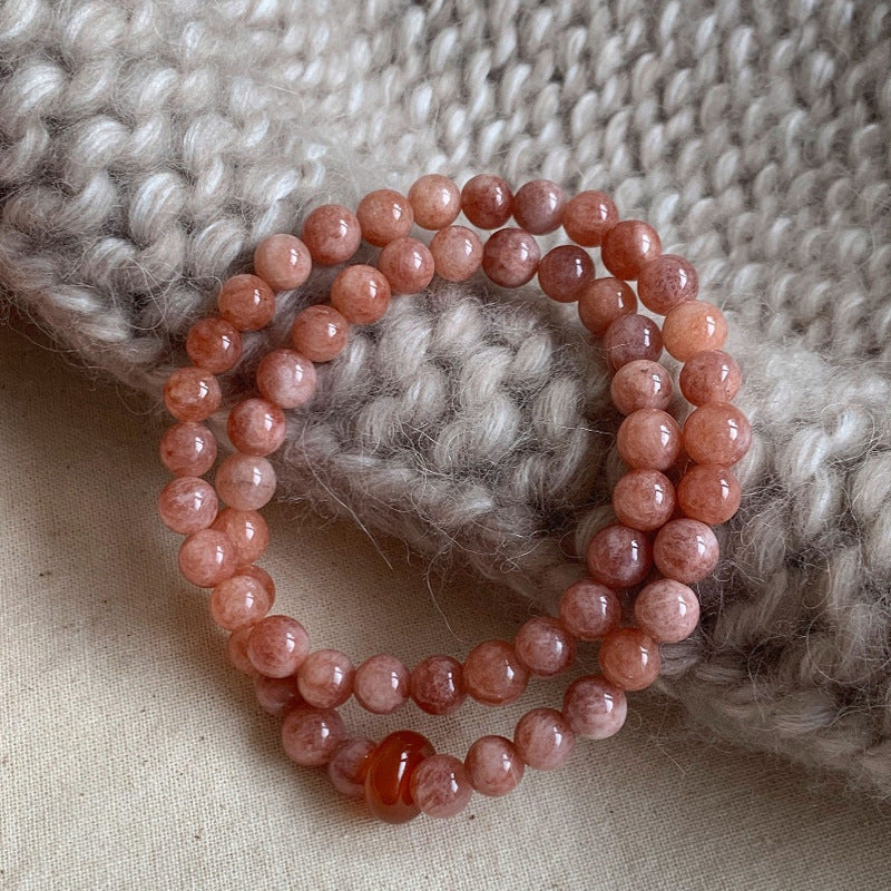 Pink Sunstone Bracelet