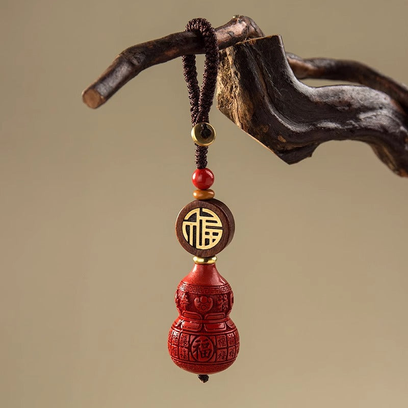 Cinnabar Gourd Keychain