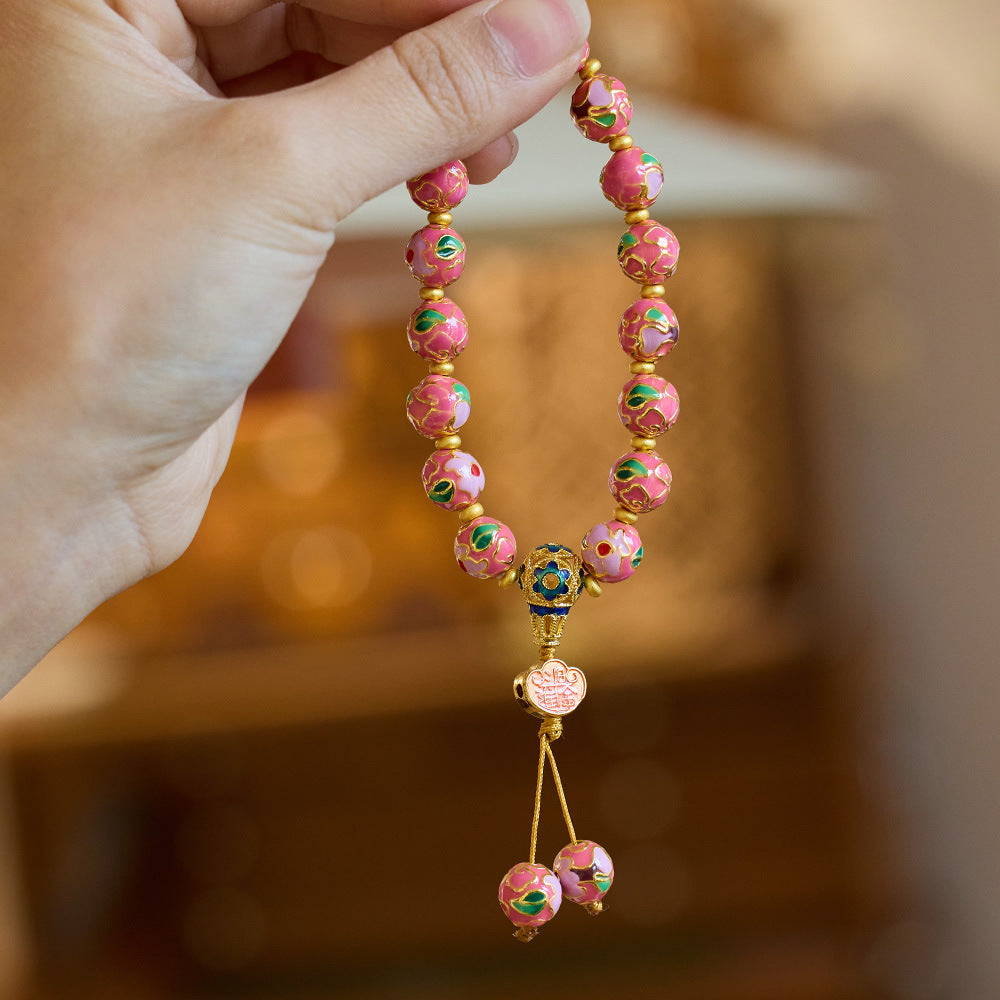 Pink Enamel Bracelet