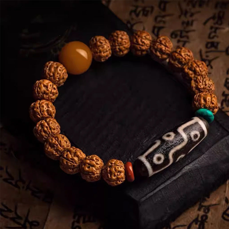 Vajra Bodhi Seed Dzi Bead Strings
