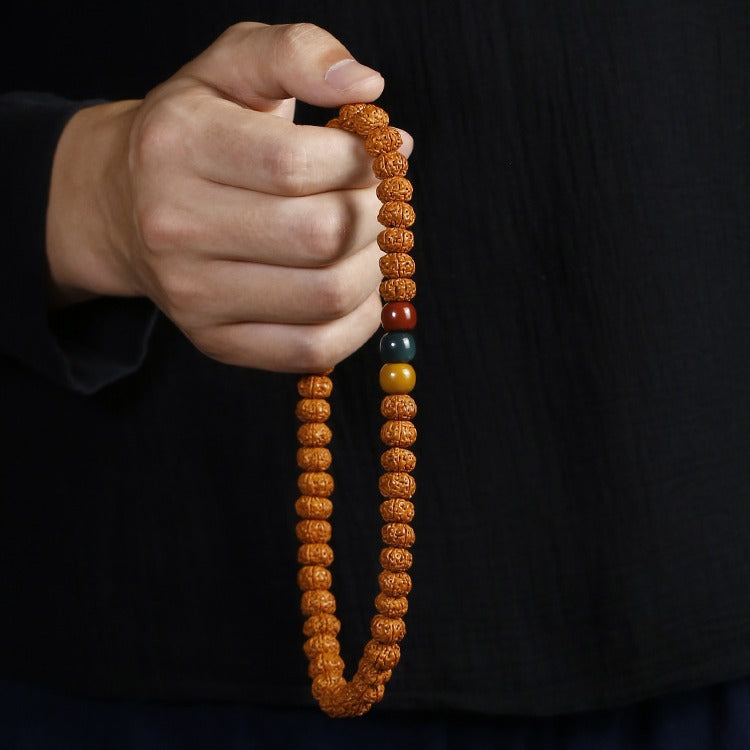 Alashan Agate Vajra Bodhi Seed String