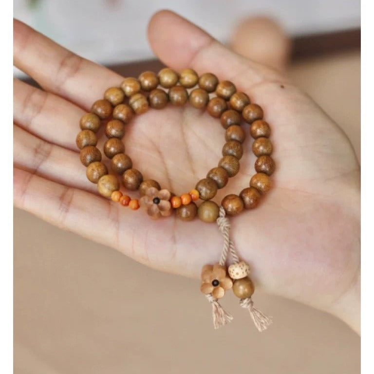 Green Sandalwood Double Loop Bracelet