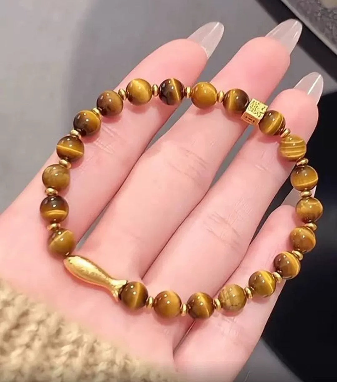 tiger's eye stone string