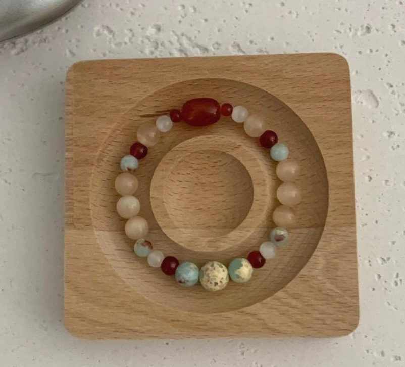 Onyx Pink Cat's Eye Bracelet