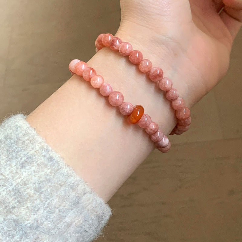 Pink Sunstone Bracelet