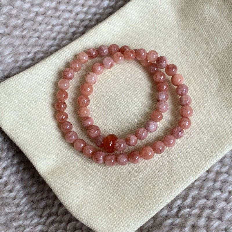 Pink Sunstone Bracelet