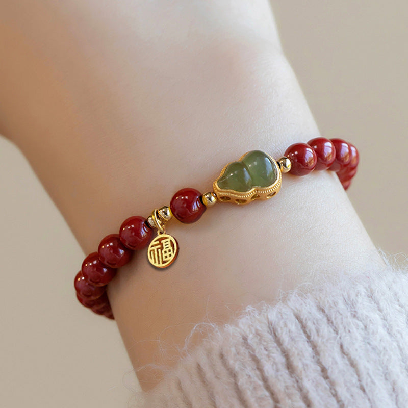 Cinnabar Gourd Bracelet
