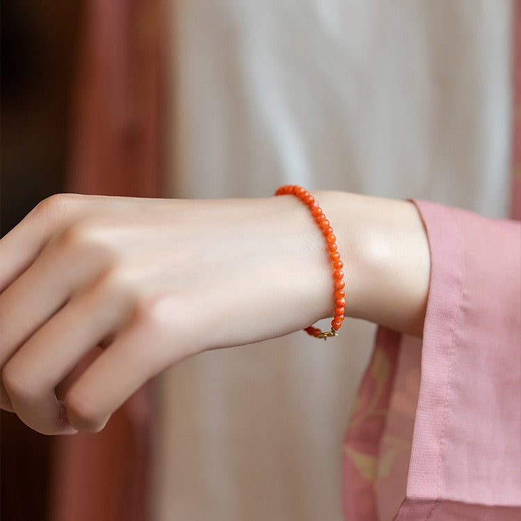 Nan Hong Agate Bracelet