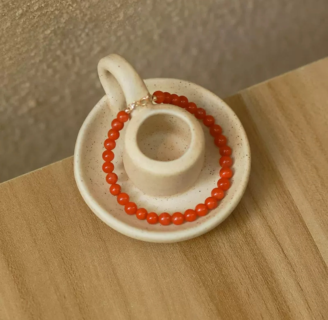 Nan Hong Agate Bracelet