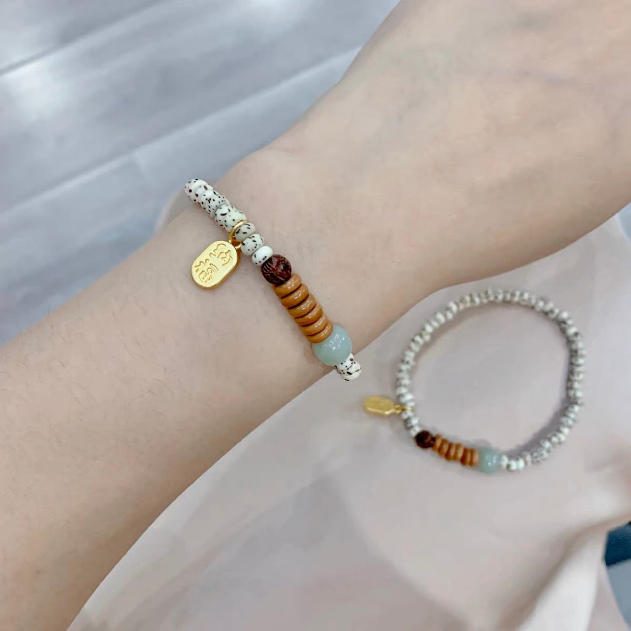 Star Moon Bodhi Olive Kernel Bracelet