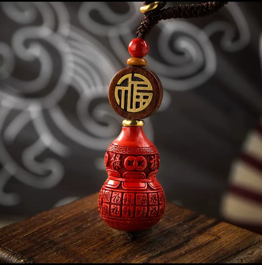 Cinnabar Gourd Keychain