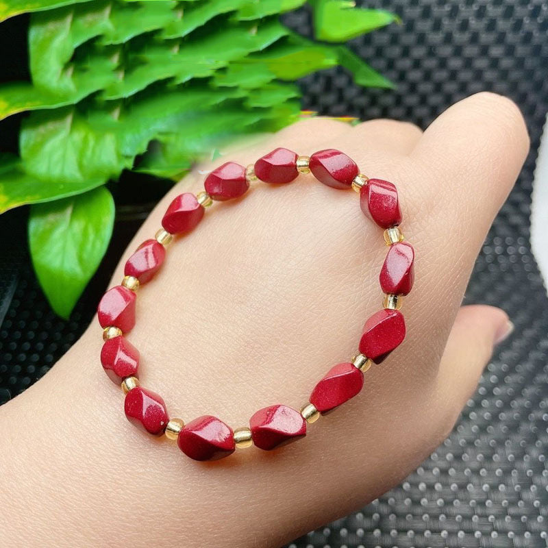Purple Gold Cinnabar String