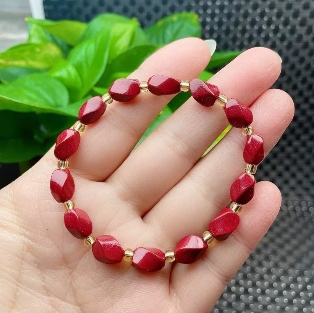 Purple Gold Cinnabar String