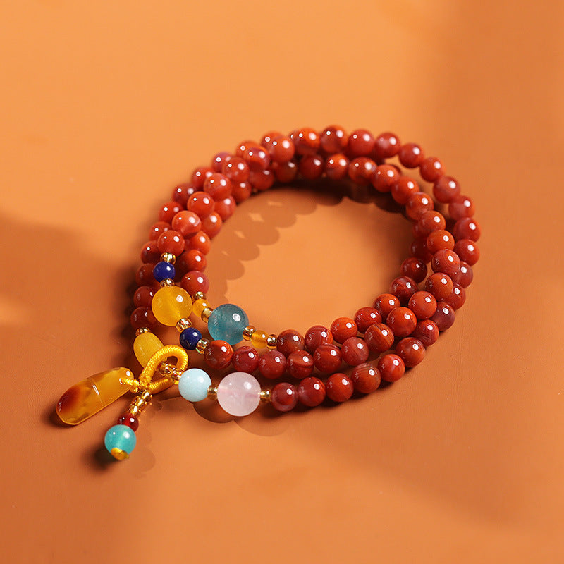 Southern Red Agate Multi Loop Bracelet