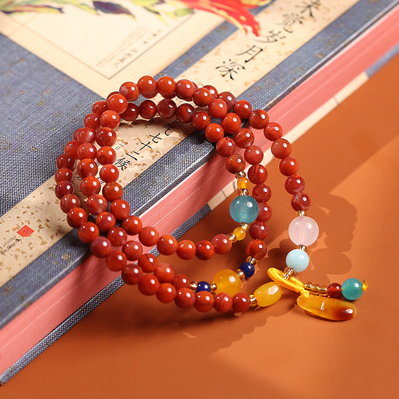 Southern Red Agate Multi Loop Bracelet