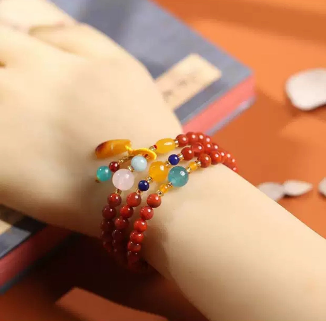 Southern Red Agate Multi Loop Bracelet