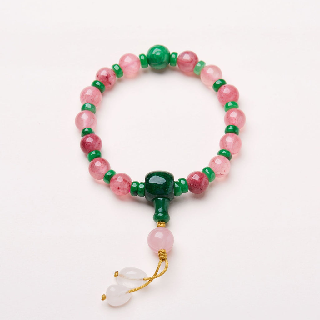 Pink Crystal Jasper Strings