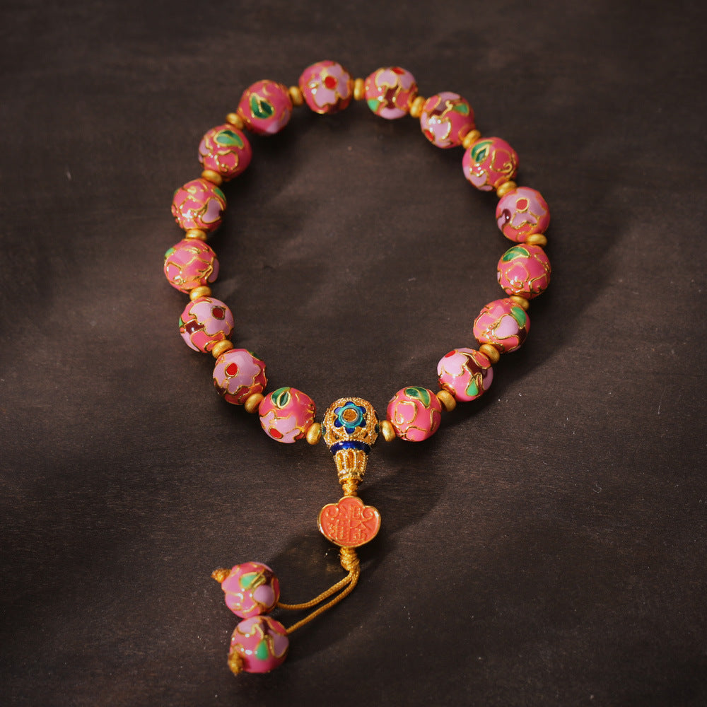 Pink Enamel Bracelet