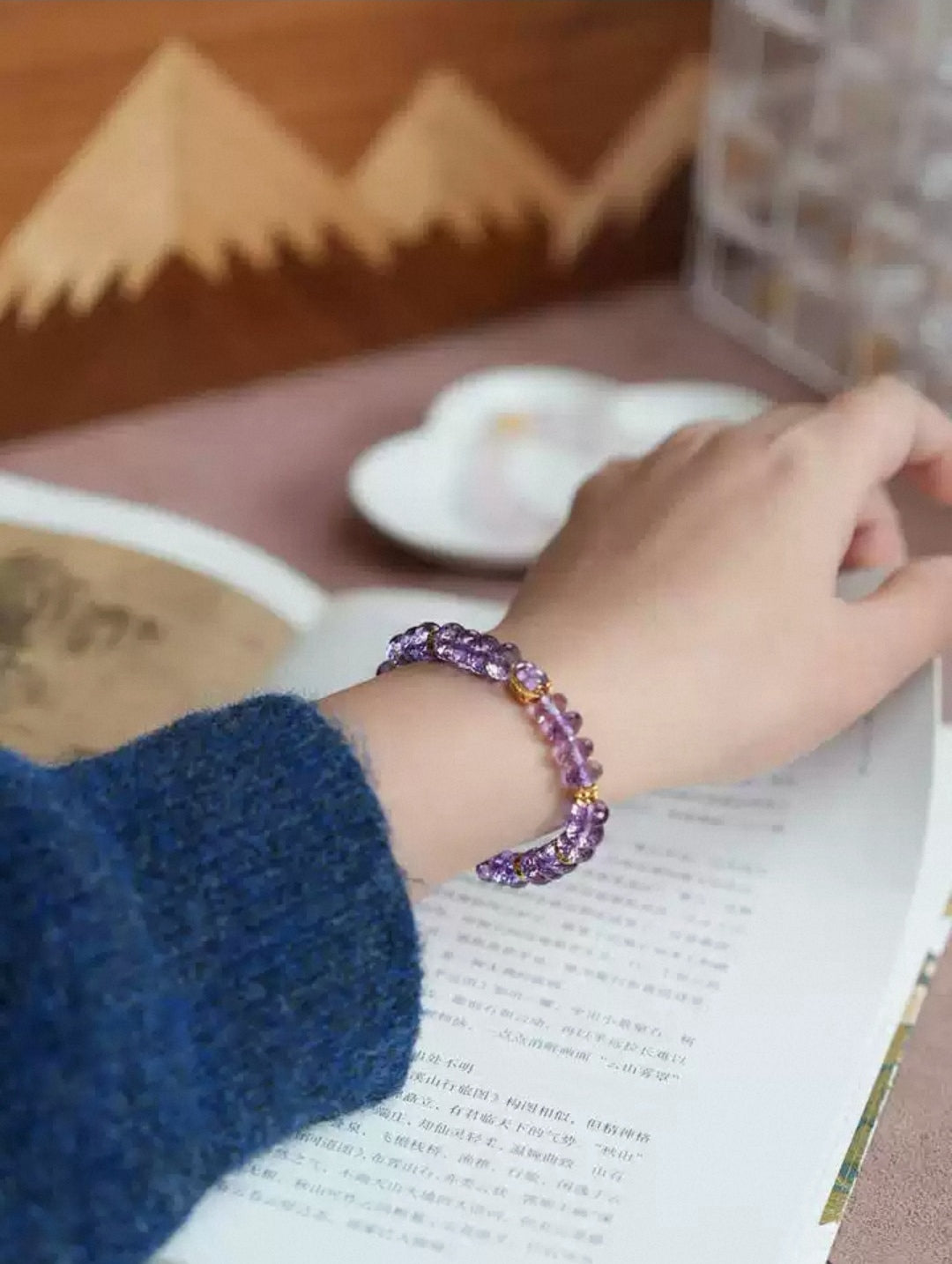 Yellow God of Wealth Amethyst Bracelet