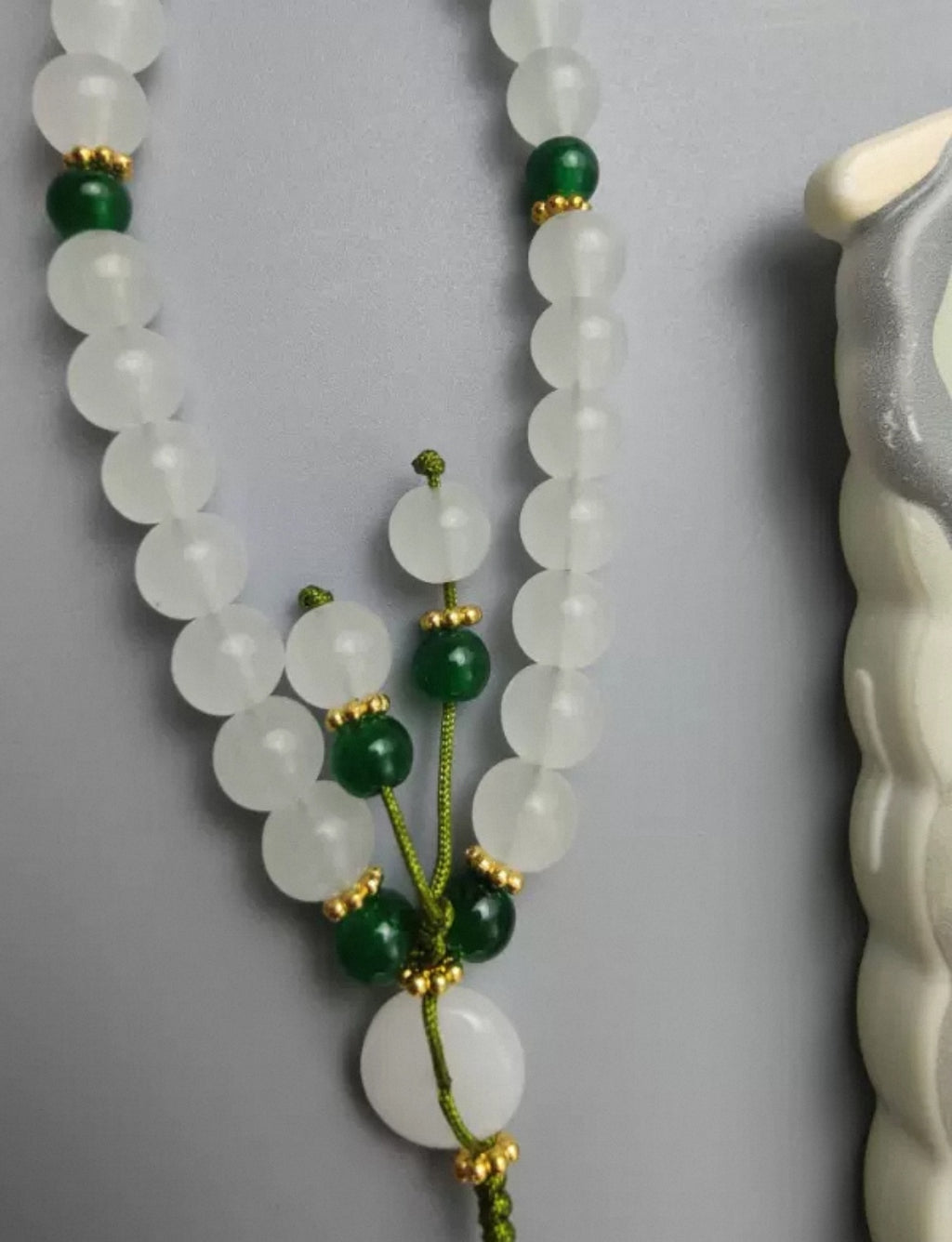 White Chalcedony Cell Phone Chain