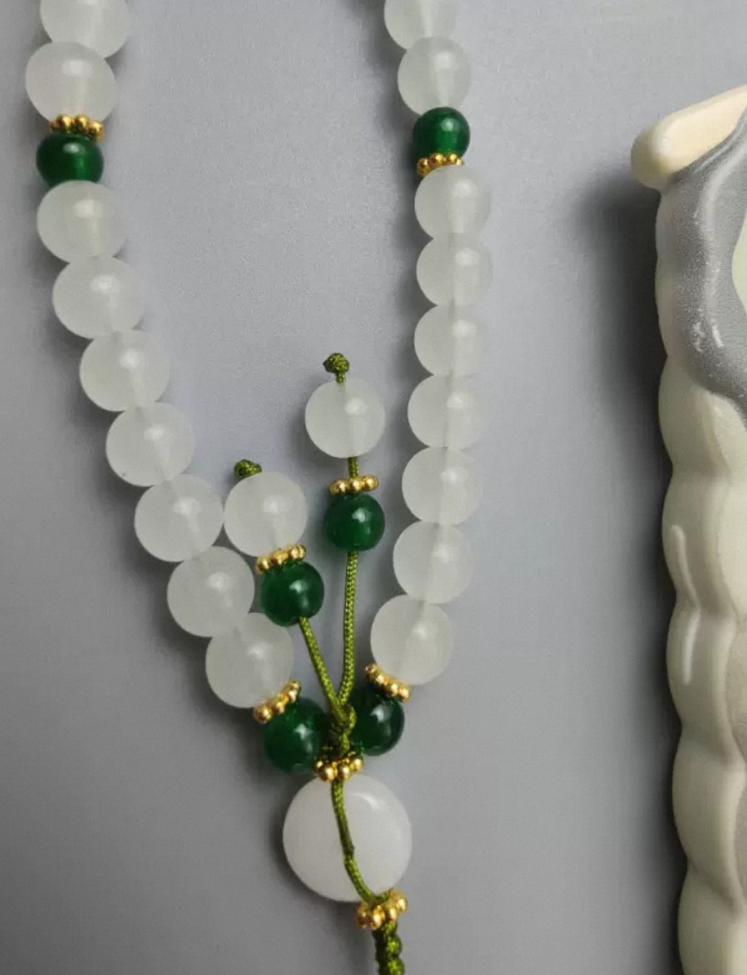 White Chalcedony Cell Phone Chain