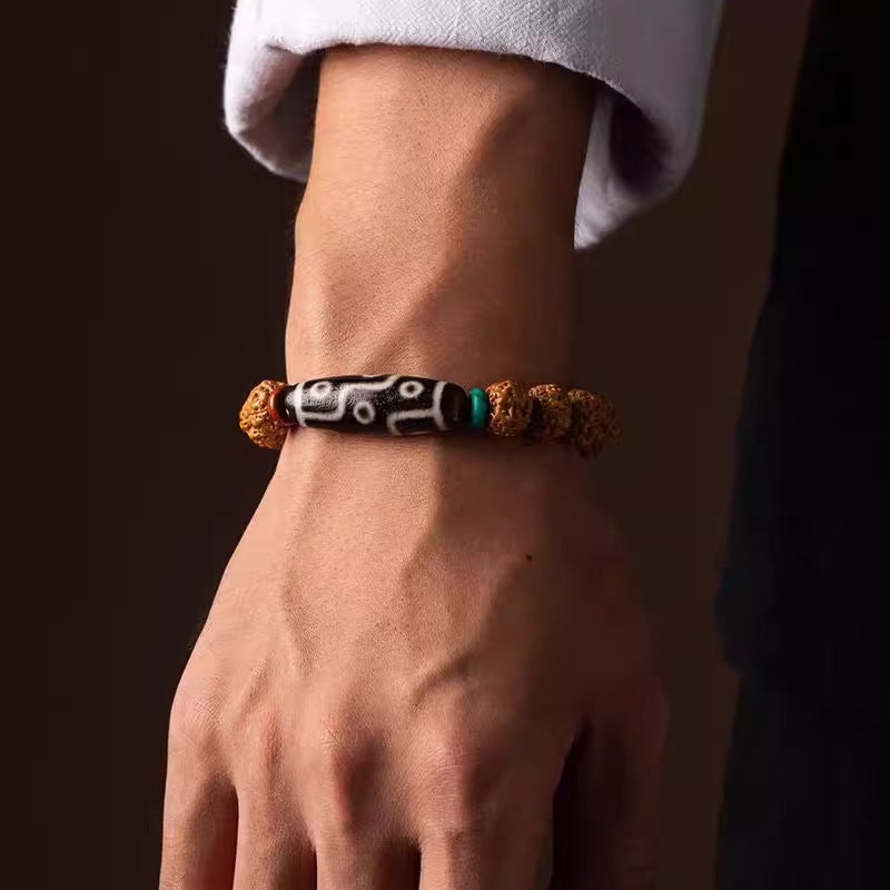Vajra Bodhi Seed Dzi Bead Strings