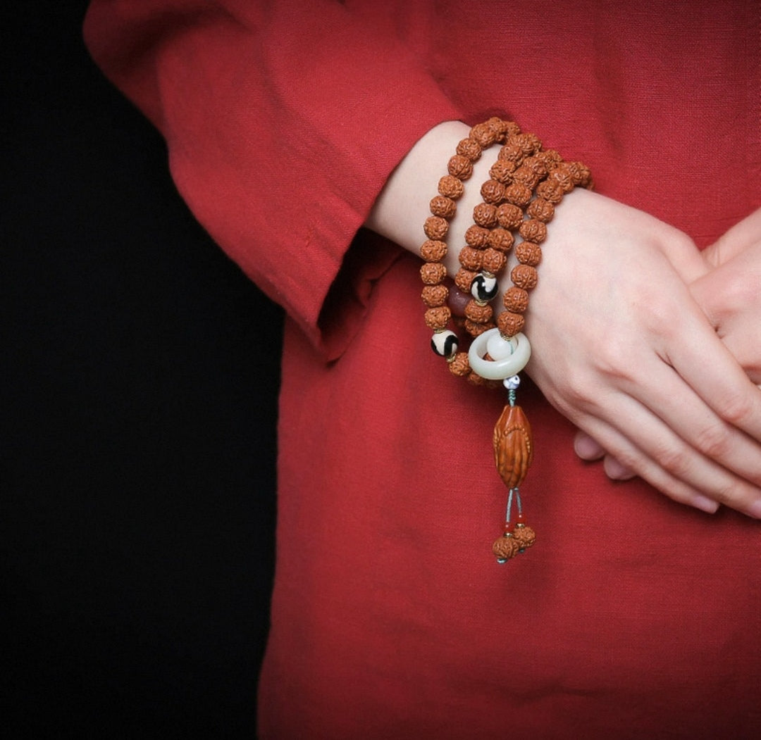 Shoushan Stone Vajra Bodhi Necklace