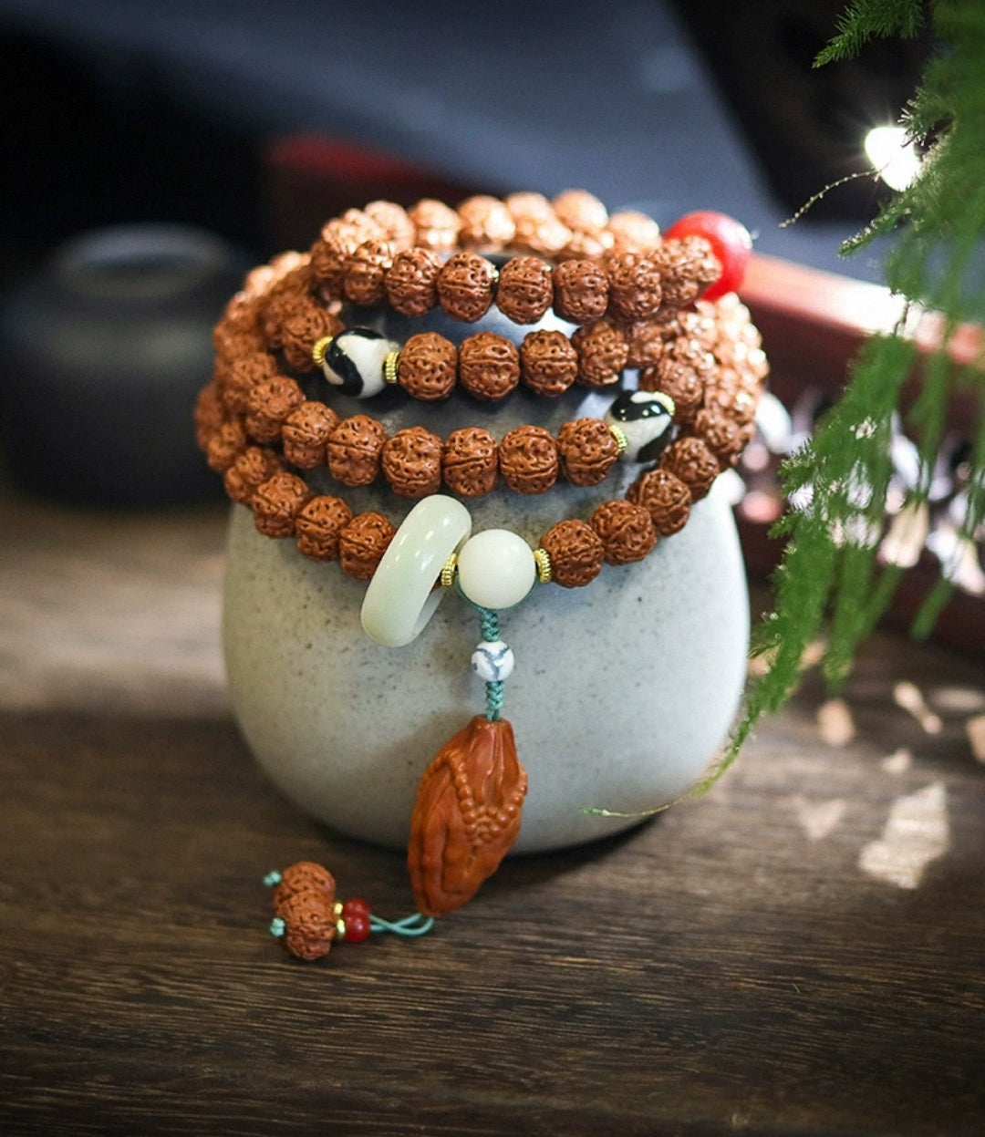 Shoushan Stone Vajra Bodhi Necklace