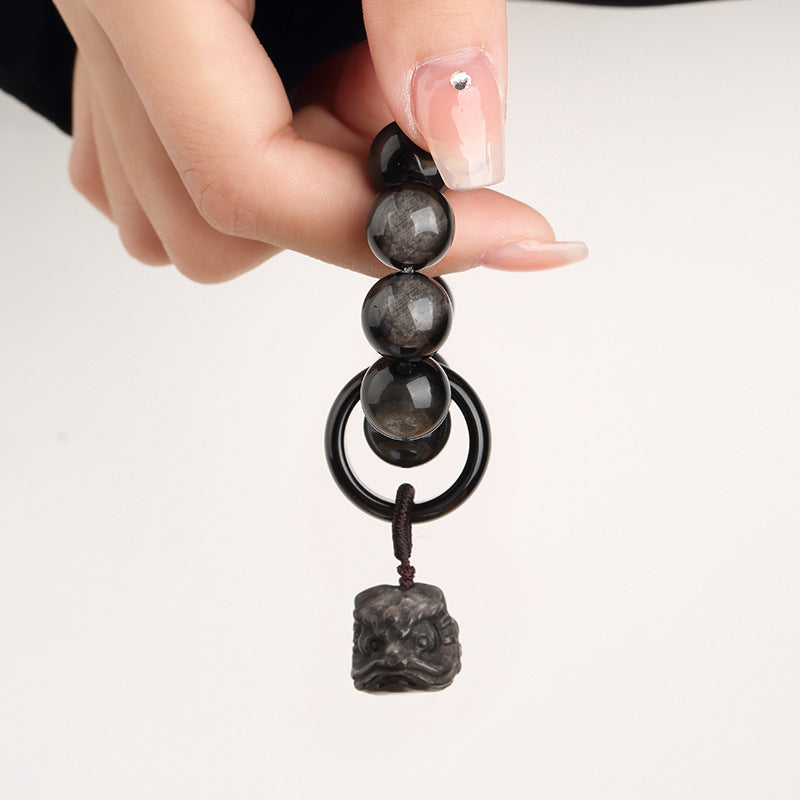 Obsidian Lion Handle