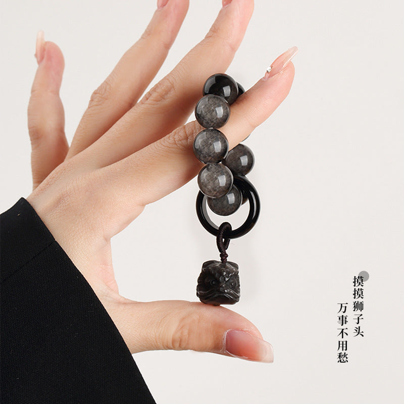 Obsidian Lion Handle