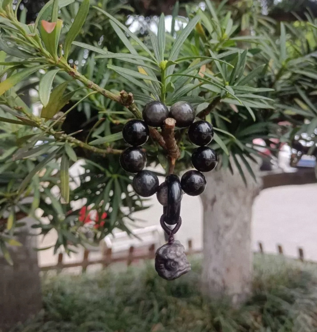 Obsidian Lion Handle