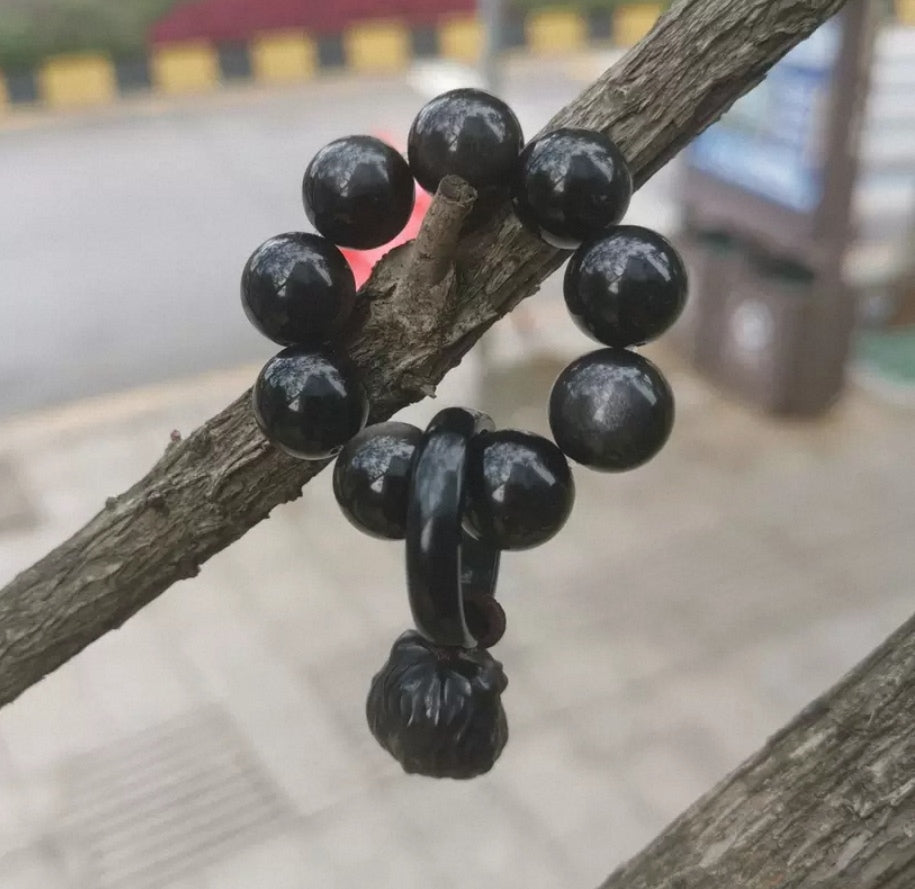 Obsidian Lion Handle