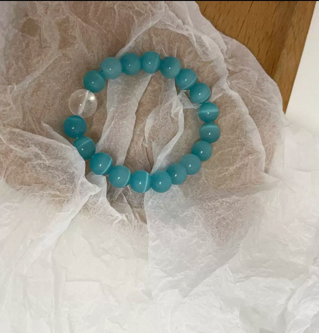 Blue Cat's Eye String
