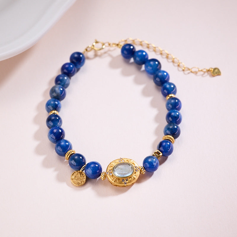 Sapphire pearl bracelet