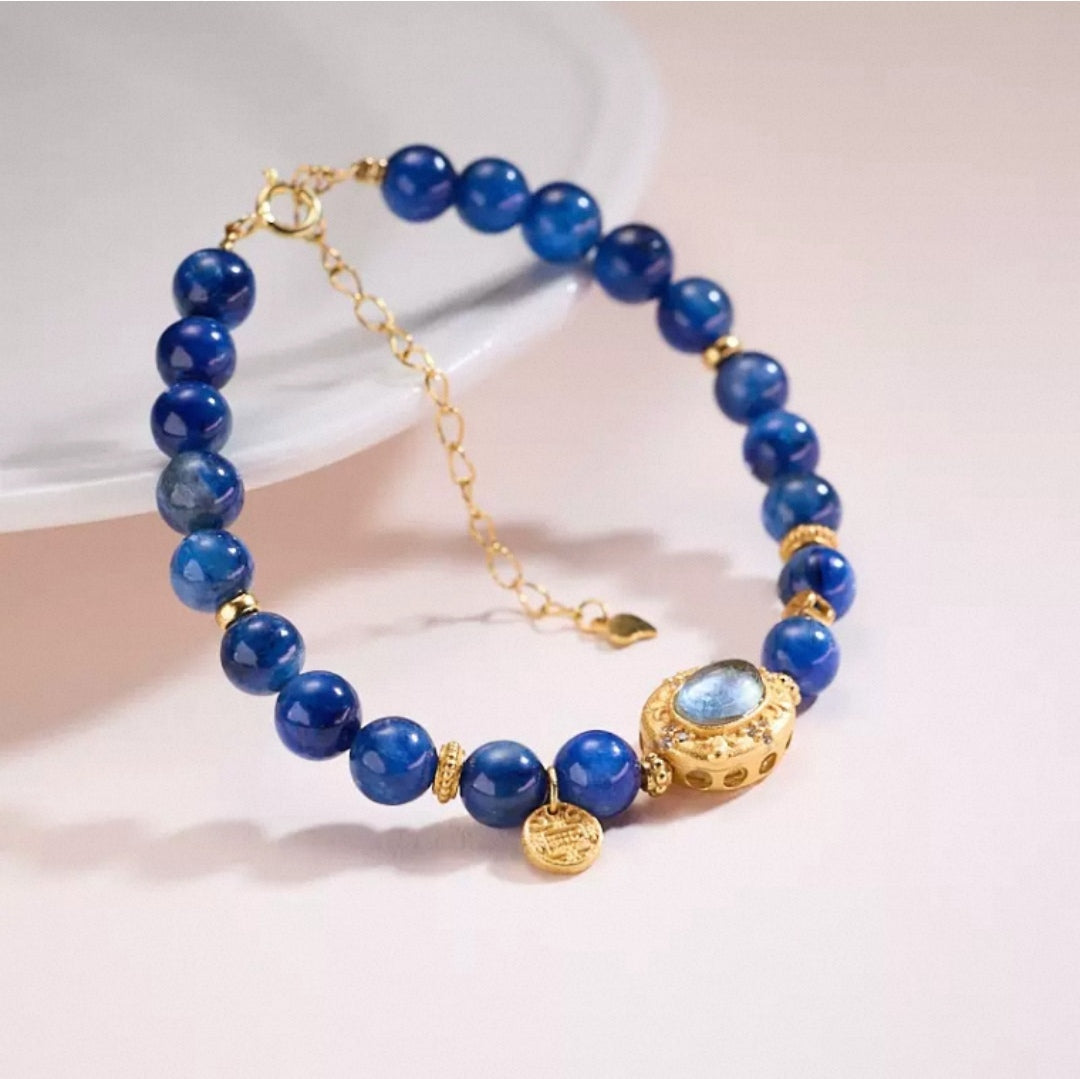 Sapphire pearl bracelet
