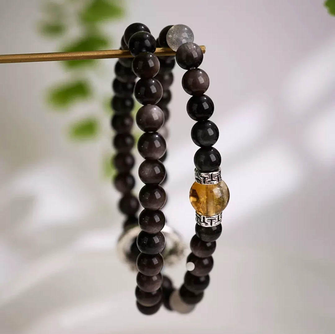 Obsidian Citrine Strings