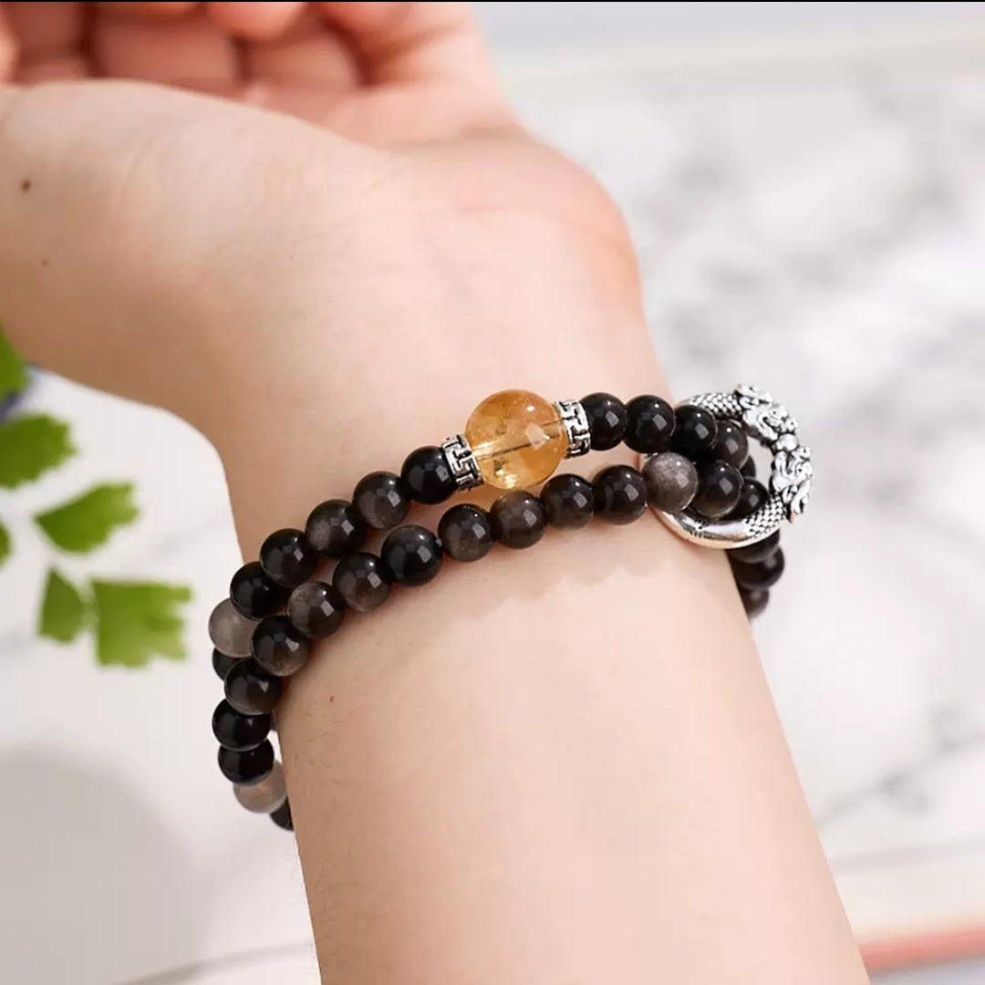 Obsidian Citrine Strings