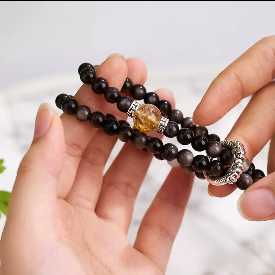 Obsidian Citrine Strings
