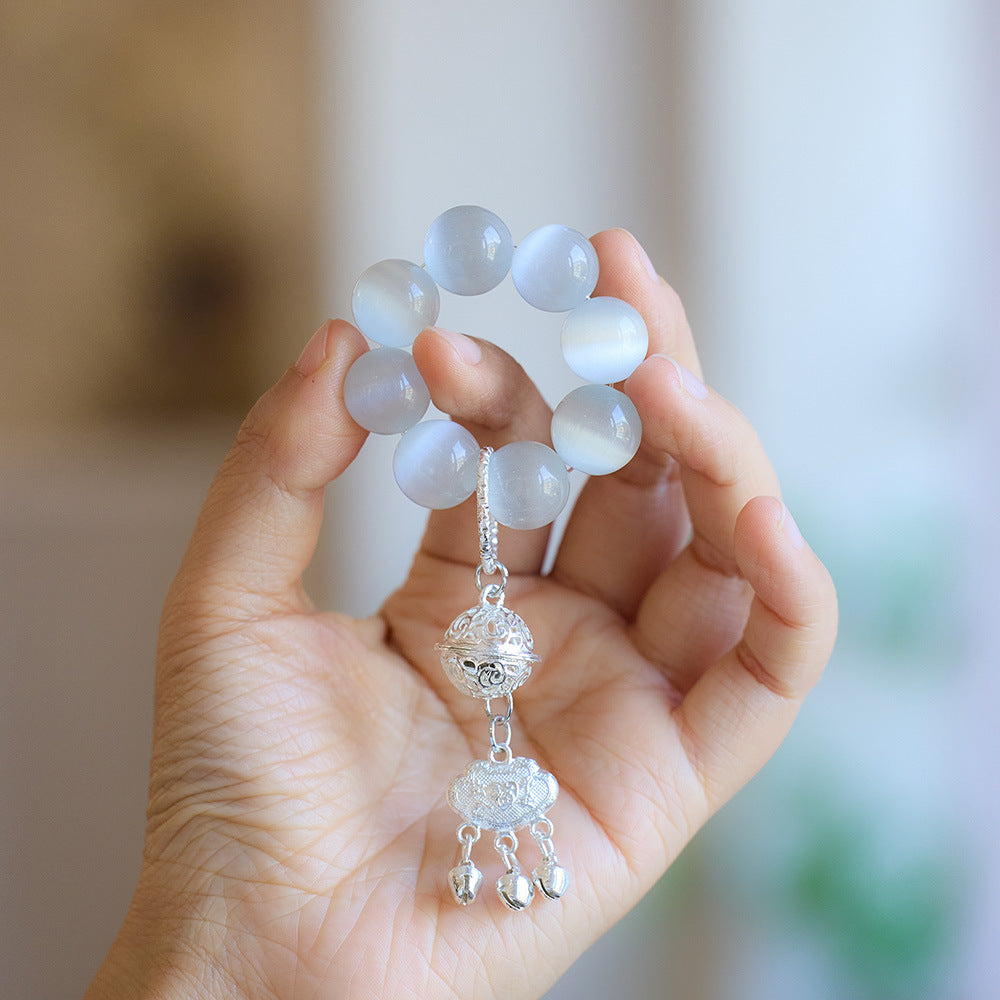Cat's Eye Stone Bell Handle