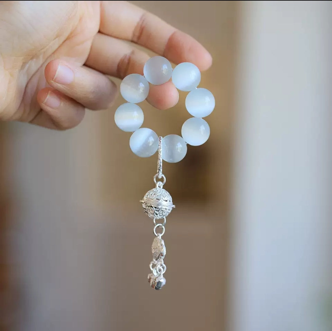 Cat's Eye Stone Bell Handle