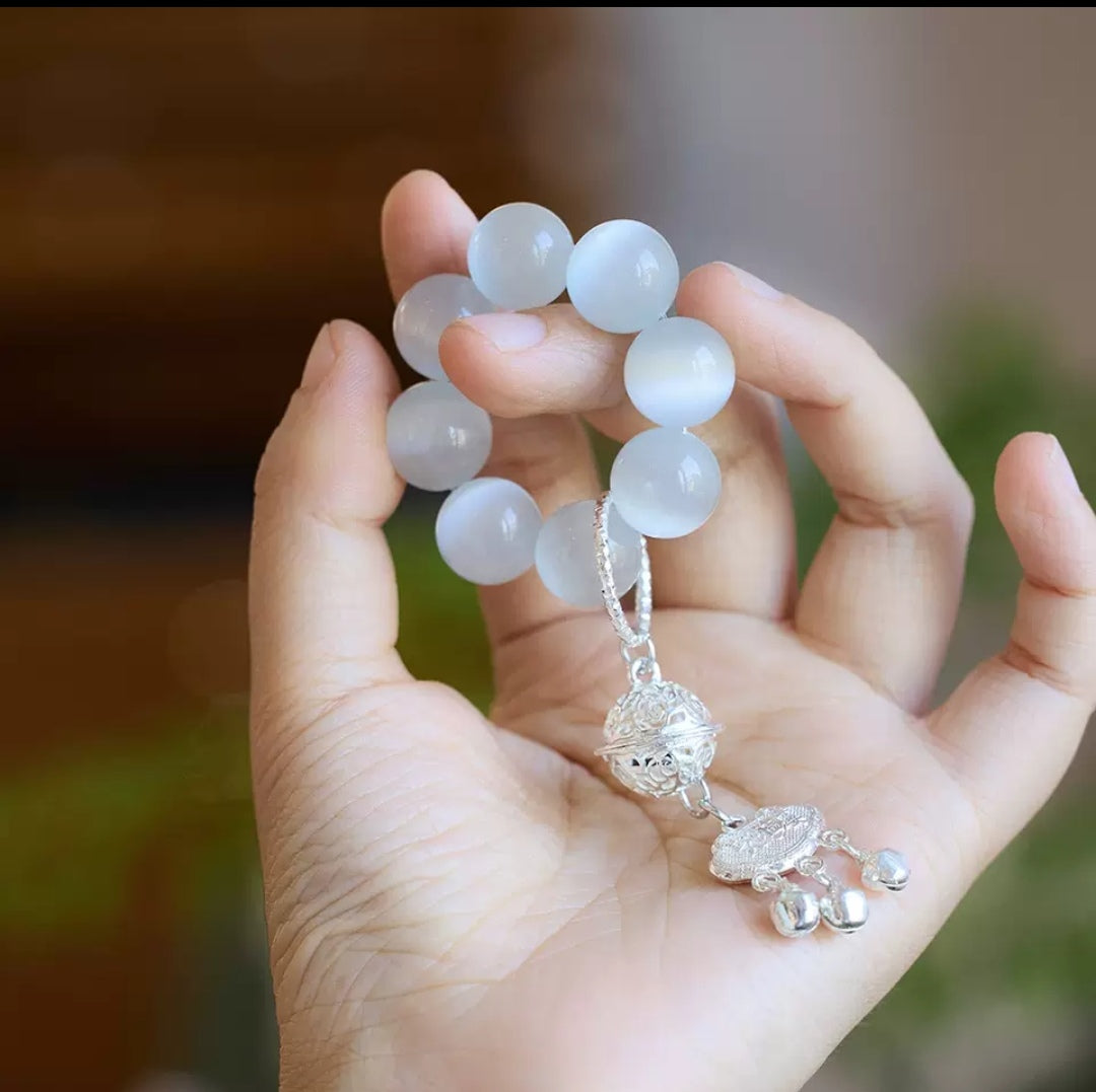 Cat's Eye Stone Bell Handle