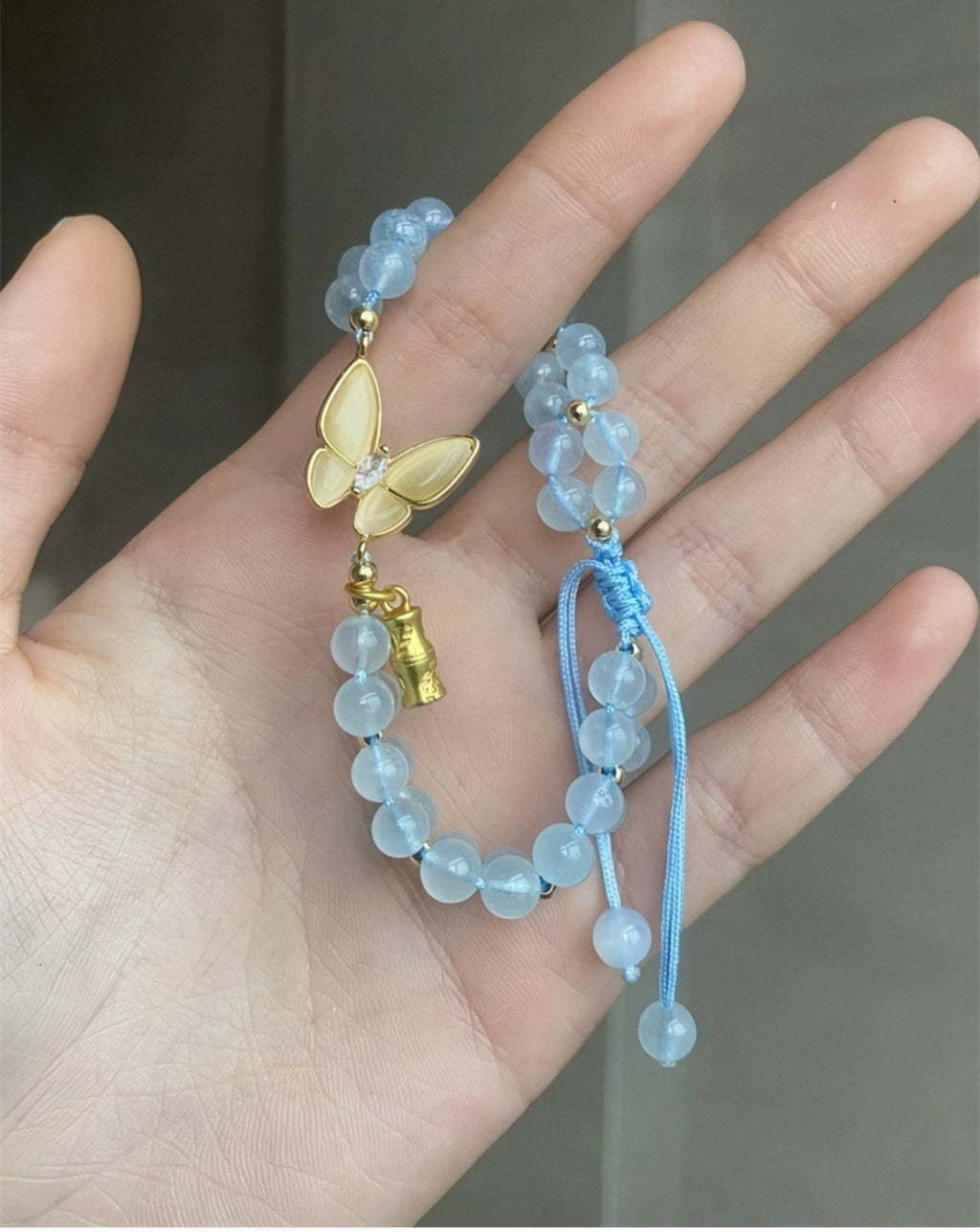 Butterfly Aquamarine Bracelet