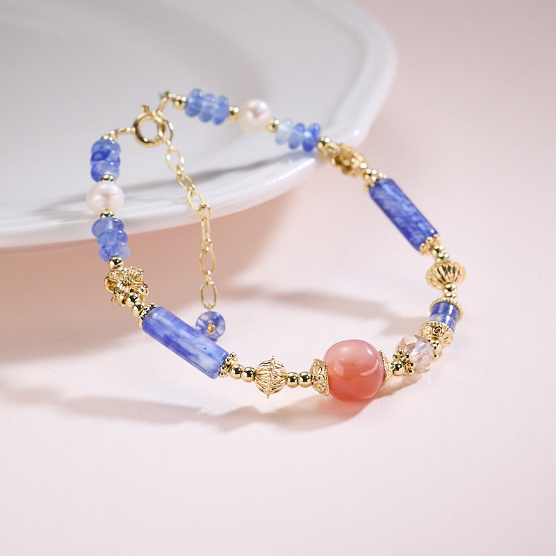 Blue Salt Spring Agate Bracelet