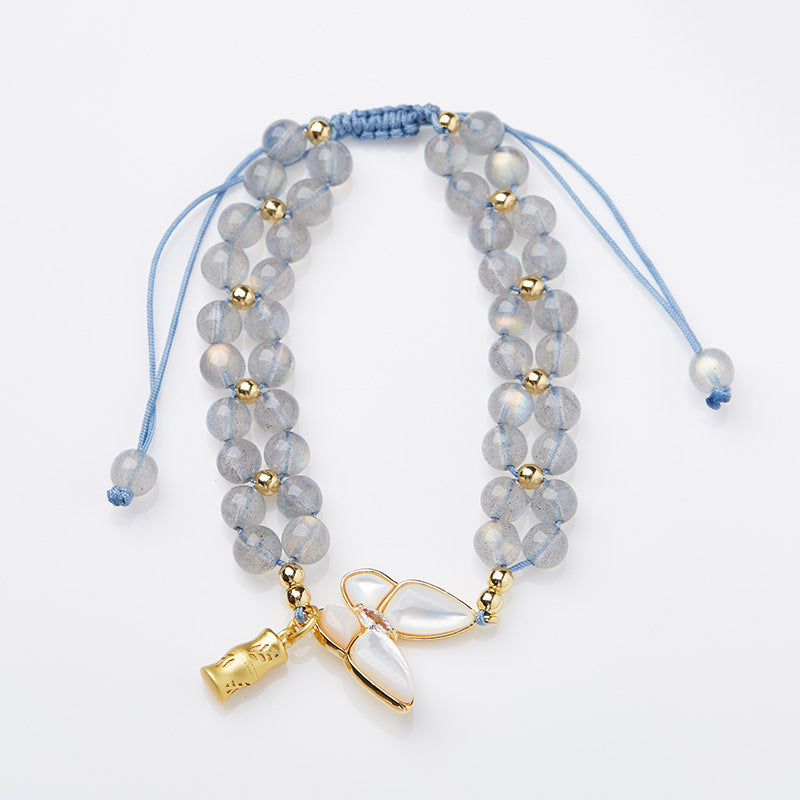 Moonstone Butterfly Bracelet