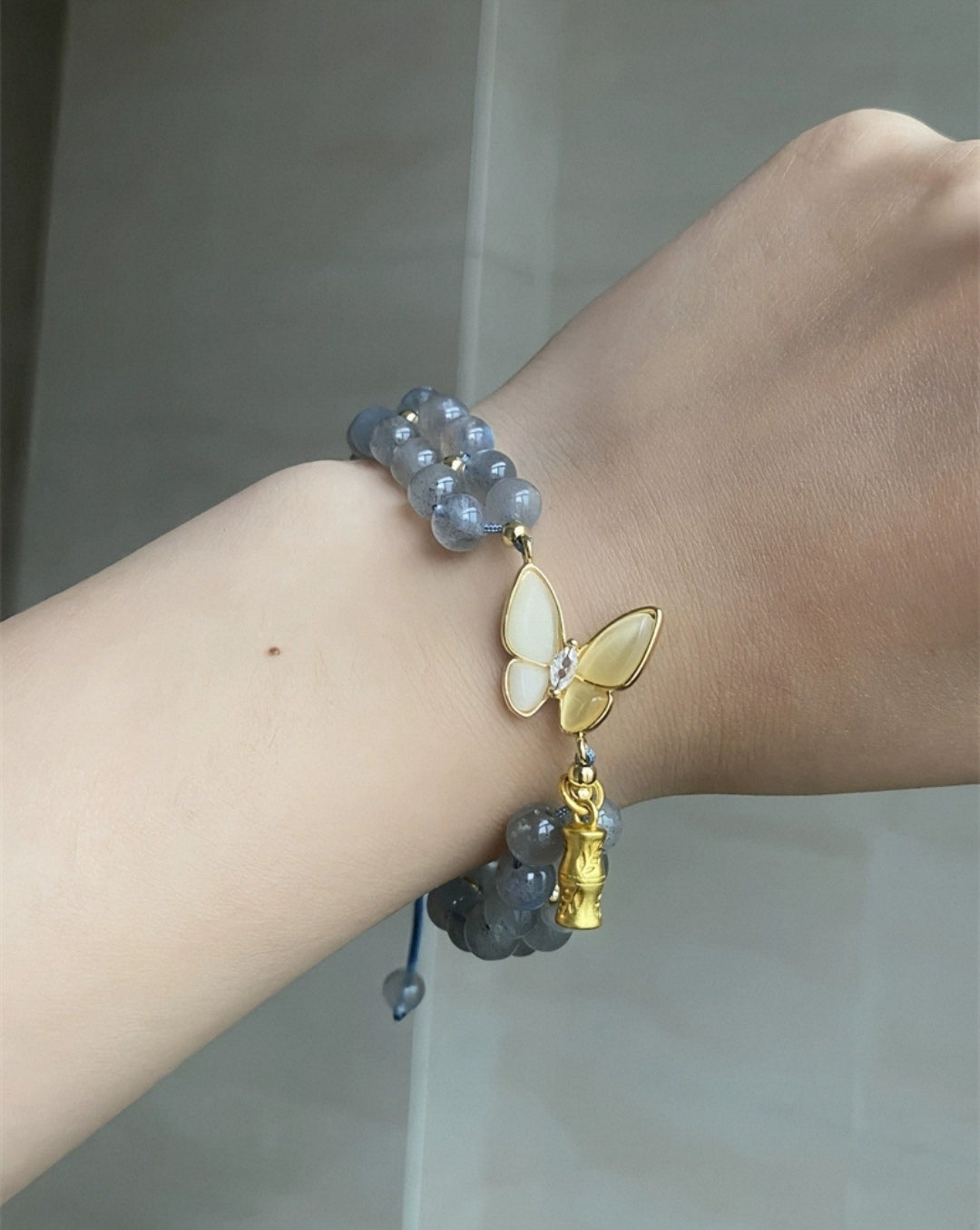 Moonstone Butterfly Bracelet