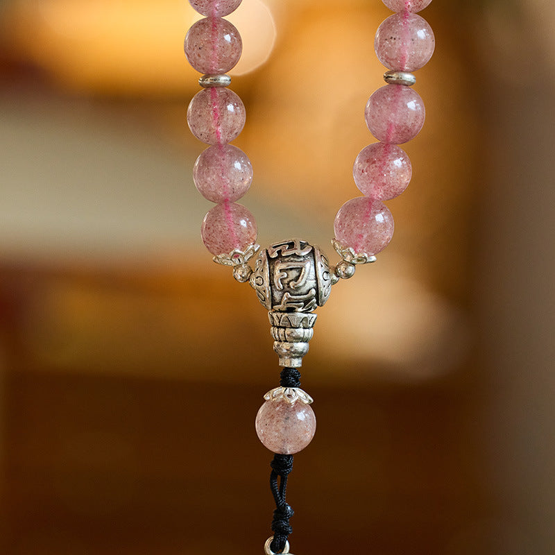 Six Character Truth Strawberry Crystal String