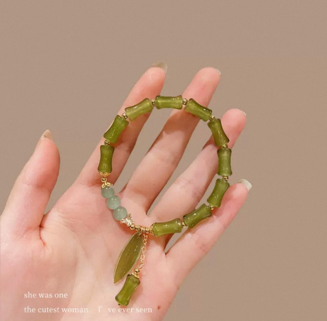 Bamboo Green Glaze Strings