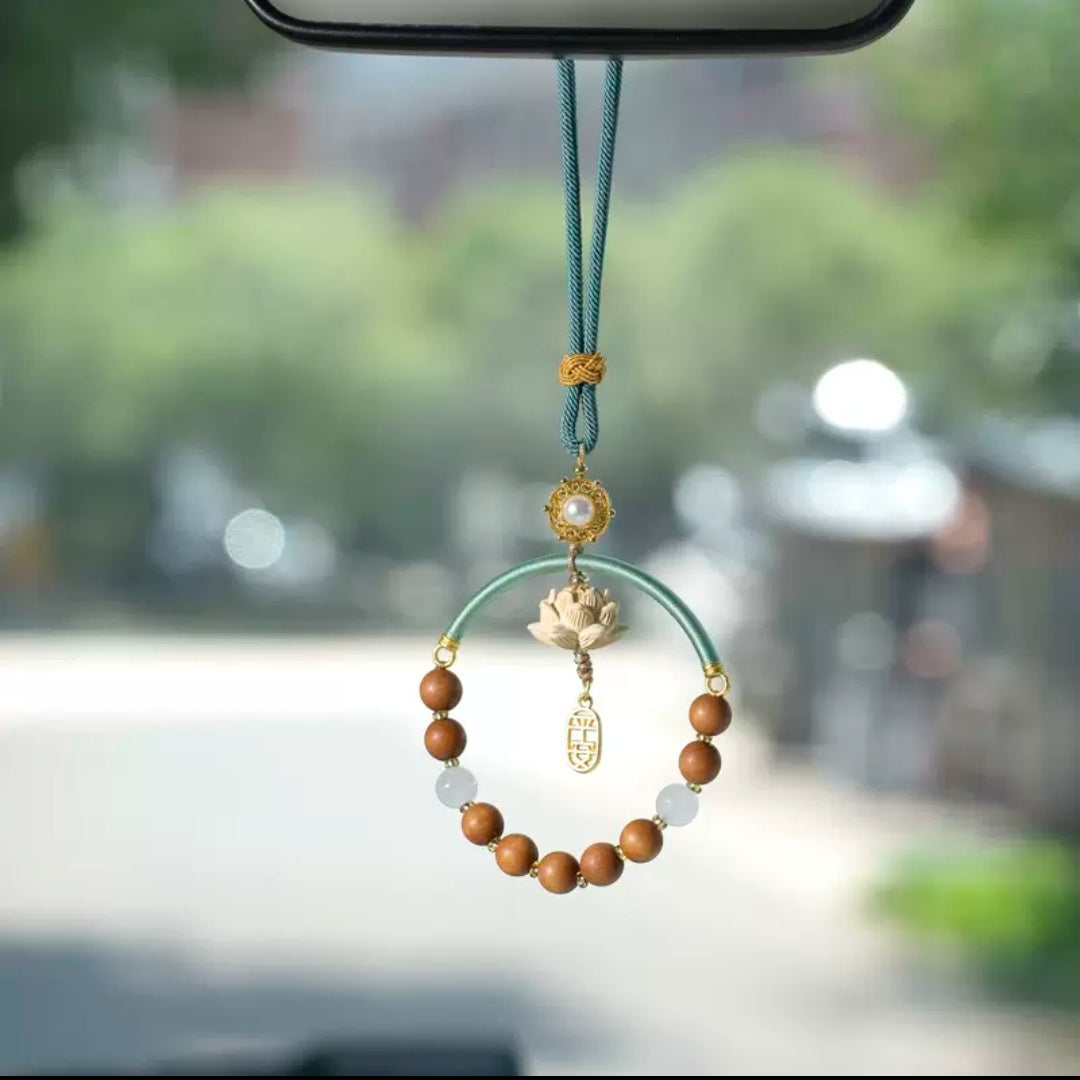 Lotus Sandalwood Car Charms
