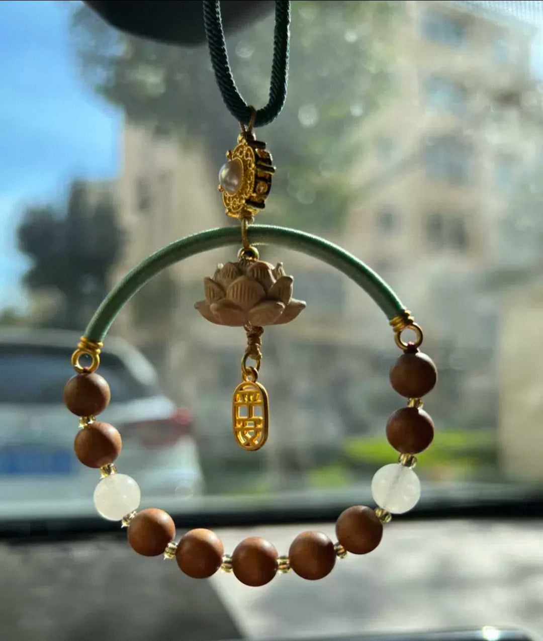 Lotus Sandalwood Car Charms