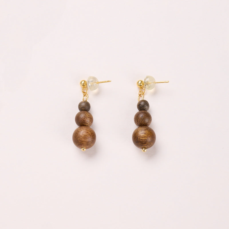 Wishing Tower Sandalwood Earrings